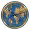 Designart 'Golden Glam World Map Glam Wall Clock